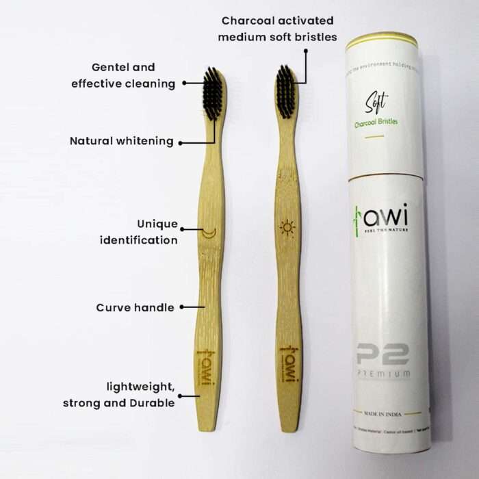 Premium Charcoal Bamboo Toothbrush (3)